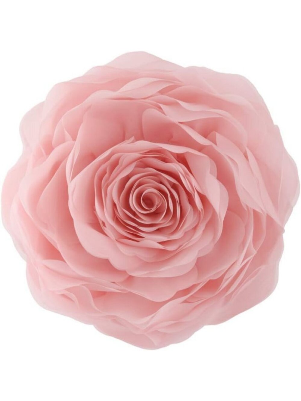 Decorative Pink Flower Throw Pillow Cover - Round 14 Inch Cushion for Home Decor